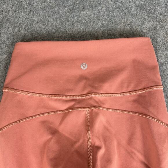 Lululemon In Movement Legging Womens 4 Rustic Coral 25” Athletic Tight Running - Picture 6 of 8